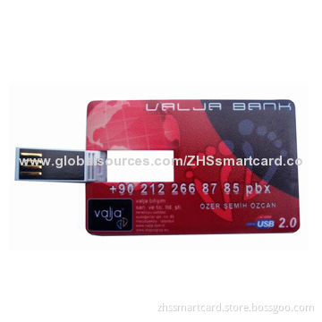 8 Giga USB credit card-shaped flash driver